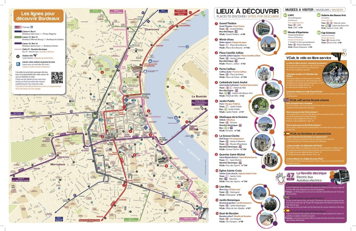 Bordeaux turisti kartta pdf